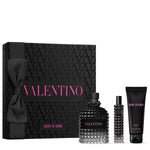 Set Perfume Hombre Born In Roma Uomo EDT 100ml + 15ml + Gel de Ducha 75ml Valentino